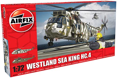 Airfix 1:72 Scale Westland Sea King HC.4 Model Kit,Navy