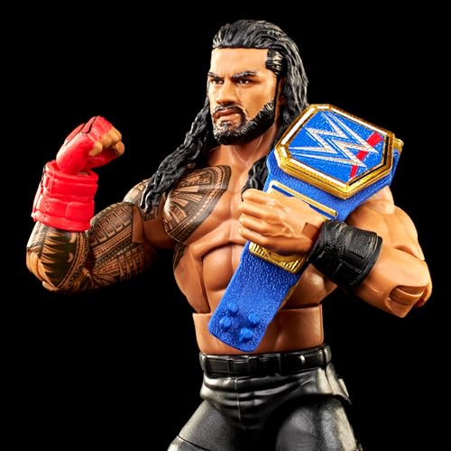 Mattel WWE Roman Reigns Elite Collection Action Figure with Accessories, Articulation & Life-Like Detail, Collectible Toy, 6-Inch, 4 UK, HKN98