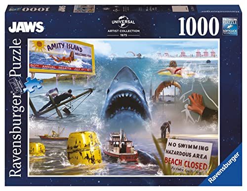 Ravensburger Universal Vault Collection Jaws 1000 Piece Jigsaw Puzzles for Adults and Kids Age 12 Years Up