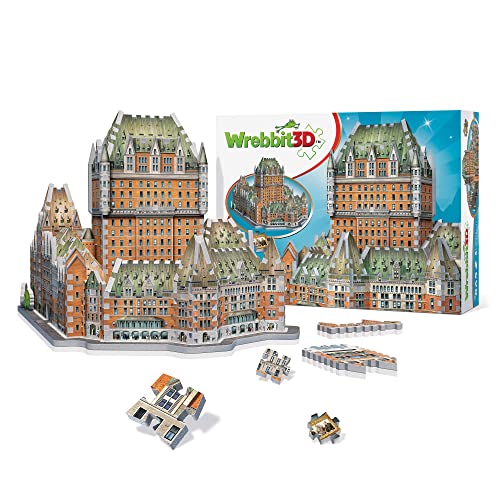 Wrebbit3D Le Château Frontenac 3D Puzzle for Teens and Adults | 865 Real Jigsaw Puzzle Pieces | Not Just an Ordinary Model Kit for Adults for Man and Woman