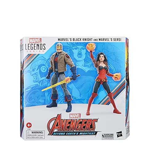 Marvel Hasbro Legends Series Black Knight Sersi, Avengers 60th Anniversary 15-cm Action Figures