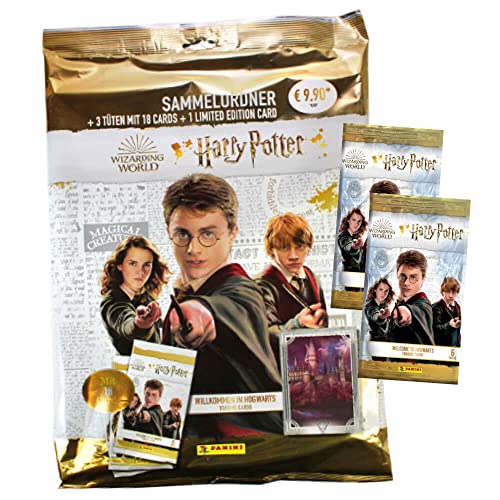 Panini Harry Potter Cards - Welcome to Hogwarts Trading Cards - Trading Cards Series 2 - Card Selection (1 Starter + 2 Boosters)