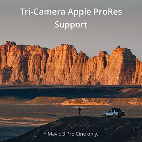 DJI Mavic 3 Pro Cine with the DJI RC Pro (high-bright screen), Flagship Triple-Camera Drone, Tri-Camera Apple ProRes Support with 1TB of storage, Three Intelligent Flight Batteries and more