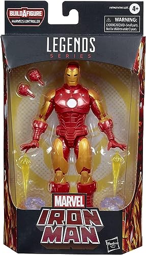 Marvel F4790 Legends Series Iron Man Model 70 Armor Action Figure 6-inch Collectible Toy, 4 Accessories, Multi