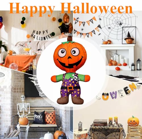 Aisszhao Halloween Stuffed Doll,30cm Pumpkin Man Monster Plush Pillow Doll Halloween Dolls Plush Doll,Scary Role Plushie Super Soft Cartoon Character Pillow, Stuffed Toys for Kids Birthday