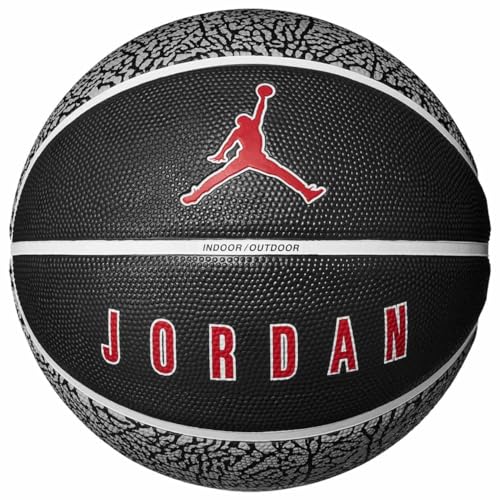 Nike Jordan Playground Basketball 8P 2.0 Size 7 (WOLF GREY/BLACK/WHITE/VARSITY RED)