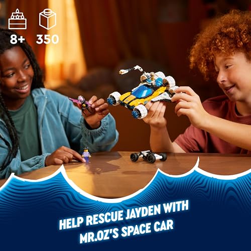 LEGO DREAMZzz Mr. Oz’s Space Car Toy to Space Shuttle Model, Vehicle Building Toys for Boys, Girls & Kids aged 8 Plus, Includes Mr. Oz, Albert and Jayden minifigures, Kids’ Birthday Gifts 71475