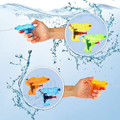 VEYLIN Water Gun, 12 Pack Water Pistols for Kids Small Pistol Guns Outdoor Beach Garden Toy Pool Bath Party Water Fighting