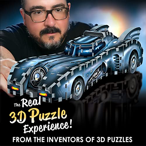 Wrebbit | Batman: Batmobile - 225 Pieces | 3D Jigsaw Puzzle | Ages 12+ |