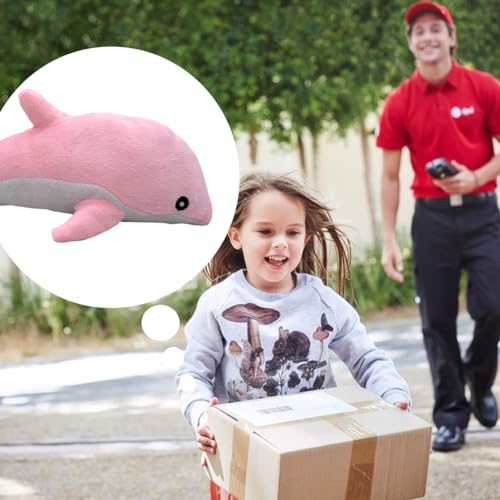 LabDip Dolphin Soft Toy, Dolphin Plush Toys, Children's Dolls Suitable For Gifts For Kids Fans Birthday Party Halloween Thanksgiving Suitable For Desk Sofa (30 cm)