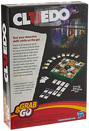 Hasbro Gaming Cluedo Grab & Go Game,60 x 80 cm