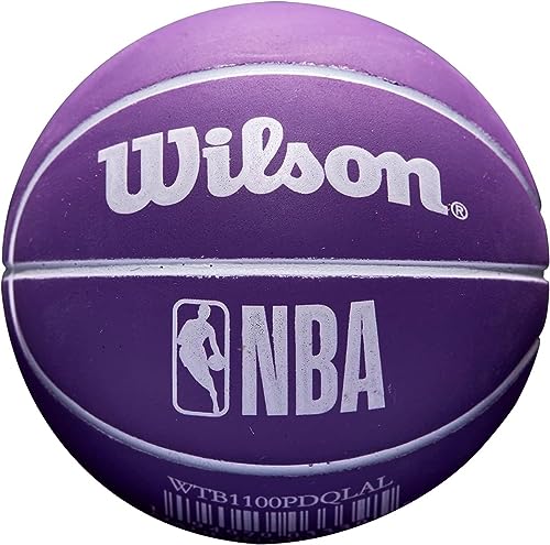 Wilson Basketball, NBA Dribbler, Los Angeles Lakers, Outdoor and indoor, Size: Child-sized, Purple