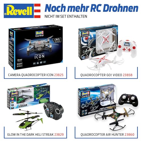 Revell Control 23982 Remote Control Helicopter "Sky Fun" With Precise 2.4 GHz Control, Gyro, 3 Channel, Easy To Fly, Very Stable, Spare Rotor Blades, 18.5cm in length