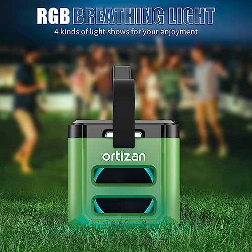 Ortizan Bluetooth Speaker, Portable Speaker with 100W Subwoofer, Wireless Loud Speaker with Booming Sound, Bluetooth 5.3, IPX7 Waterproof, Pro EQ, DSP, Power Bank, Outdoor Speaker For Camping