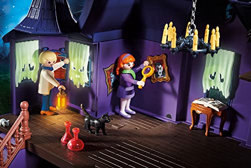 Playmobil 70361 SCOOBY-DOO! Mystery Mansion With Light And Sound Effects, Fun Imaginative Role Play, Playset Suitable Children Ages 5+