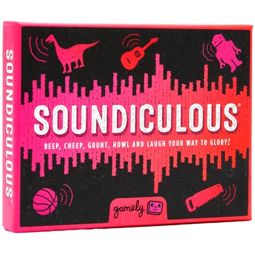 Soundiculous: The Pocketsize Party Game of Hilarious Sounds | The Family Friendly Card Game That Gets Kids, Adults and the Whole Family Laughing