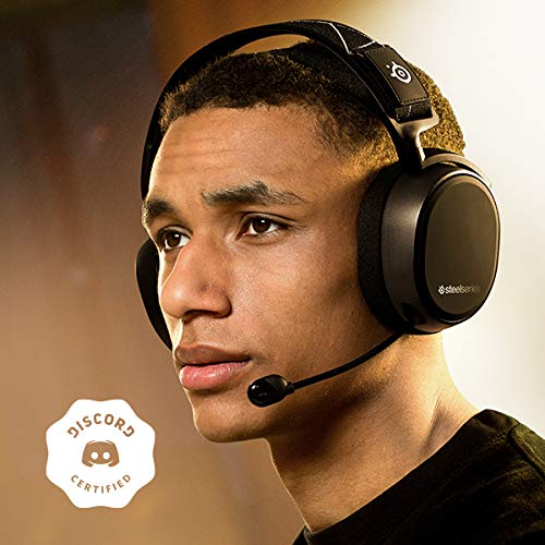 SteelSeries Arctis 9 - Dual Wireless Gaming Headset - Lossless 2.4 GHz Wireless + Bluetooth - 20+ Hour Battery Life - For PC, PlayStation 5 and PS4, Black