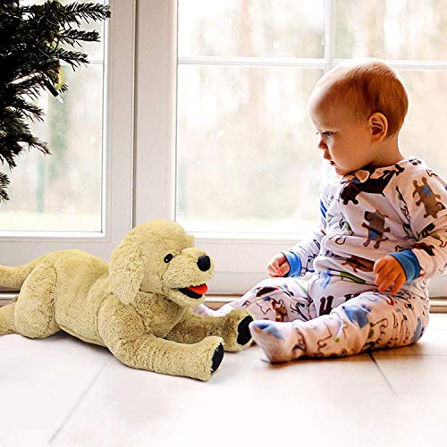 LotFancy Dog Stuffed Animals Plush 53 cm, Soft Cuddly Golden Retriever Plush Toys, Large Stuffed Dog, Puppy Dog Stuffed Animals, Gift for Kids Pets Girls, Christmas Toys