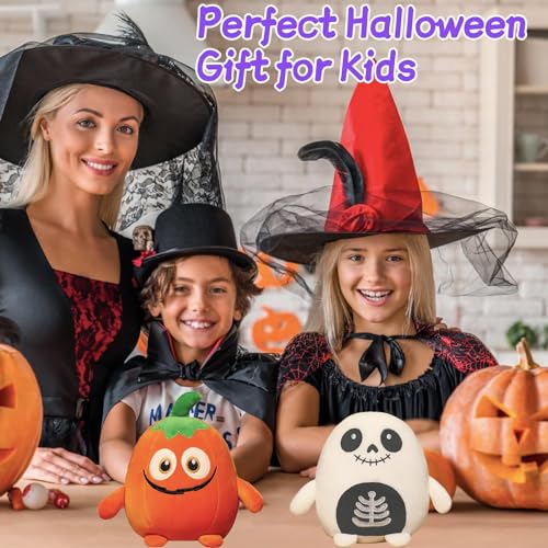 Halloween Pumpkin Pillow Plush Toys Stuffed Doll,20cm Cute Pumpkin Pillow Plush Pillow Doll Halloween Soft Toy,Cartoon Halloween Stuffed Animal Toy Pumpkin Pillow Plushies Doll,Halloween Cuddly Toys