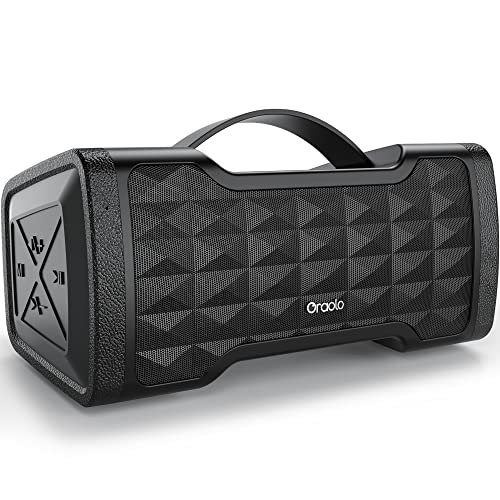 oraolo Bluetooth Speaker Loud 40W Wireless Portable Large Speaker Stereo Sound, IPX6 Waterproof, Support USB/AUX Input, Built-in Mic for Home Party Outdoor