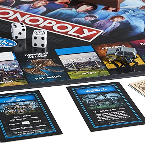 Monopoly: Netflix Stranger Things Edition Board Game for Adults and Teens Ages 14+, Game for 2-6 Players, Inspired by Stranger Things Season 4, F2544