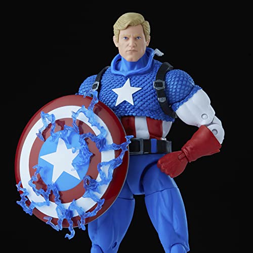 Hasbro F34395L0 Captain America Marvel Legends 20th Anniversary Series 1 6-inch Collectible Action Figure with 14 Accessories, Multicolour, Adults