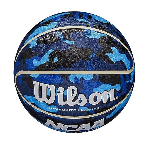 WILSON NCAA Legend Indoor/Outdoor Basketball - Blue Camo, Size 7-29.5"