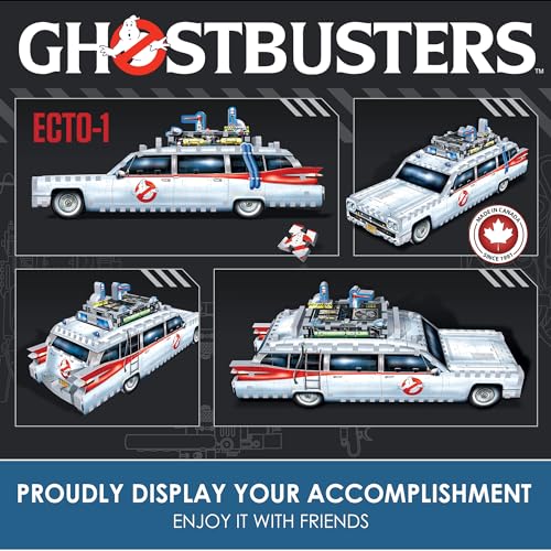 Wrebbit3D | Ghostbusters: ECTO-1 (280pc) | 3D Puzzle | Ages 14+