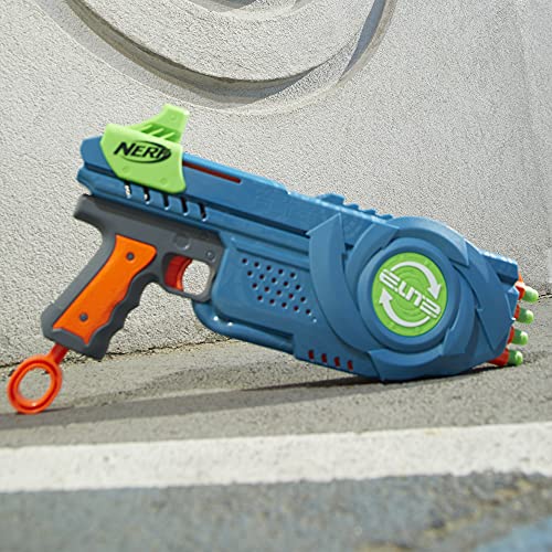 Nerf Elite 2.0 Flipshots Flip-8 Blaster, 8 Dart Barrels Flip to Double Your Firepower, 8-Dart Capacity, 8 Nerf Darts, F2549