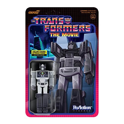 SUPER7 TRANW04-DOP-01 Transformers Dead Optimus Reaction Figure, Multicolor, 3.75"