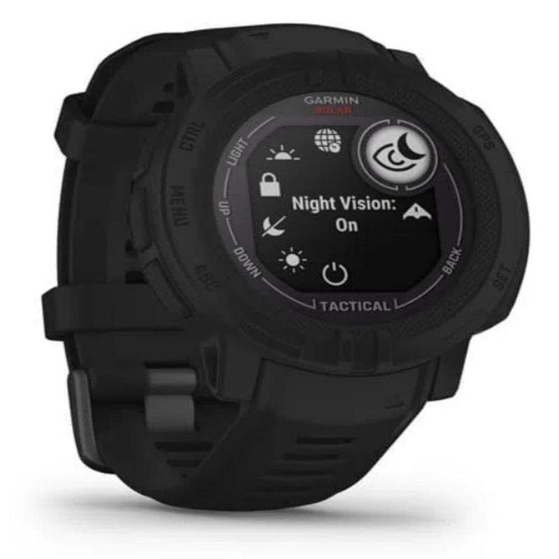 Garmin Instinct 2 SOLAR Tactical Edition, Rugged GPS Smartwatch, Built-in Sports Apps and Health Monitoring, Solar Charging, Dedicated Tactical Features and Ultratough Design Features, Black