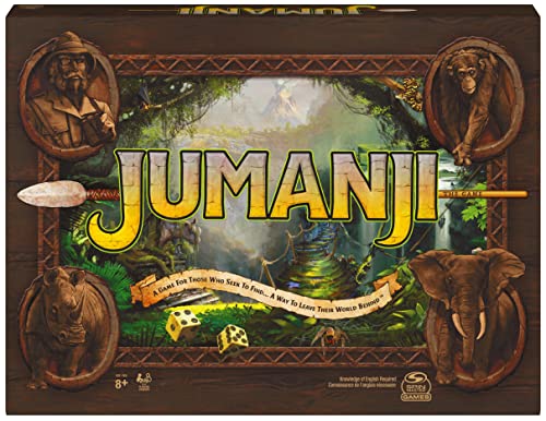 Jumanji The Game, The Classic Adventure Board Game for Kids and Families Aged 8 and Up