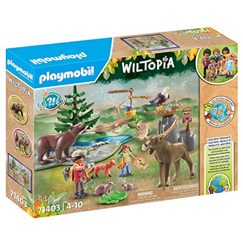 Playmobil 71403 Wiltopia North American Animals Excursion, Educational Toys, For the Little and Big Explorers, Sustainable Toy, Fun Imaginative Role-Play, PlaySets Suitable for Children Ages 4+