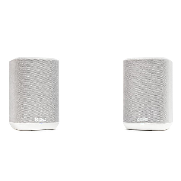 Denon Home 150 Wireless Speakers Double Pack, Smart Speaker with Bluetooth, WiFi, Works With AirPlay 2, Google Assistant/Siri/Features Alexa Built-In, HEOS Built-in for Multiroom - White