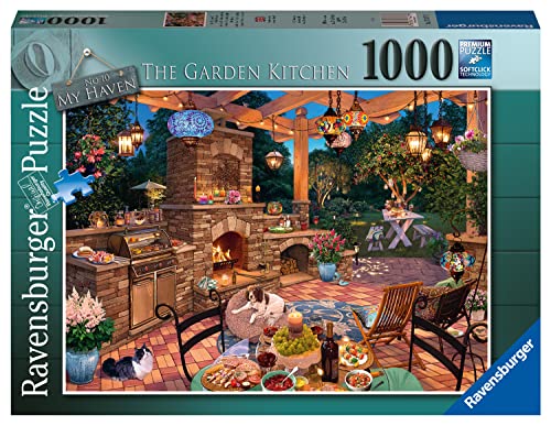 Ravensburger My Haven No.10 The Garden Kitchen 1000 Piece Jigsaw Puzzles for Adults and Kids Age 12 Years Up