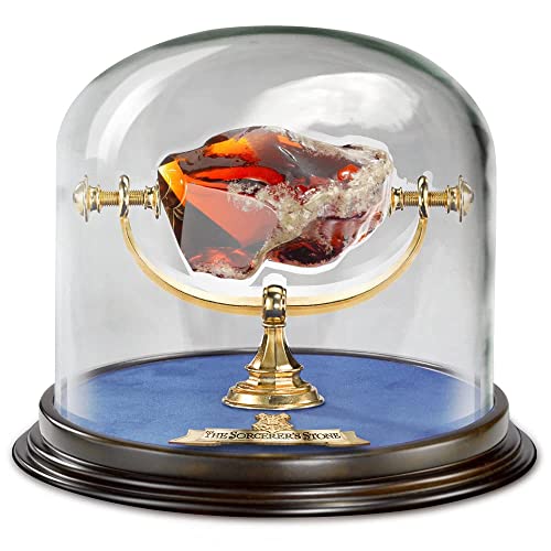 The Noble Collection Harry Potter Sorcerer Stone Display - 6in (15cm) Glass Dome Display and Prop Replica - Officially Licensed Film Set Movie Props Gifts