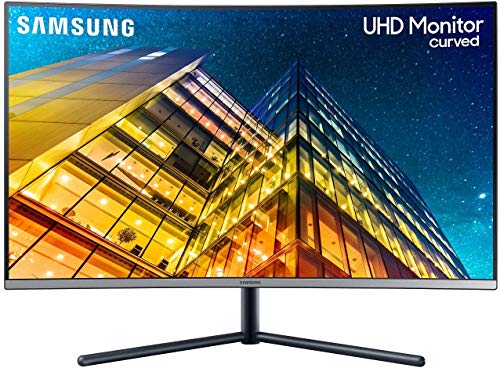 Samsung U32R592 32Inch Curved UHD 4K Gaming Monitor 3840x2160 HDMI, Dport, Dark Blue Grey