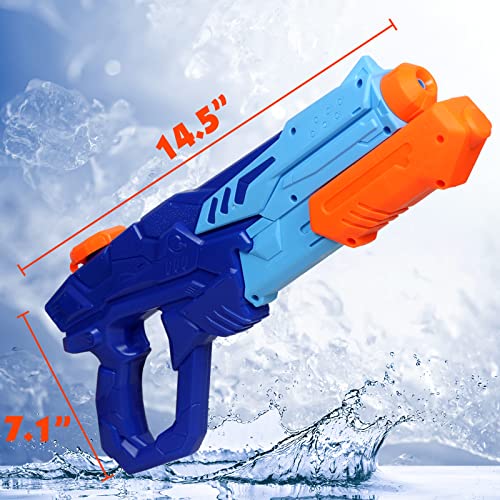 MOZOOSON Water Gun Toy for Kids, Powerful Water Pistol with 750ML Moisture Capacity | 26ft - 33ft Long Range Squirt Gun, Blaster Toy for Kids and Adults