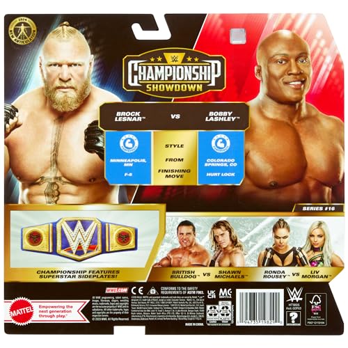 WWE Action Figure 2-Pack Championship Showdown Battle Pack with WWE Championship Title, HTW05