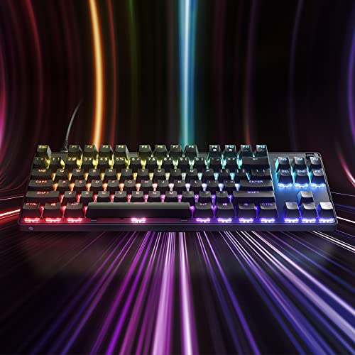 SteelSeries Apex 9 TKL - Mechanical Gaming Keyboard – Optical Switches – 2-Point Actuation – Compact Esports Tenkeyless Form Factor – Hotswappable Switches - English QWERTY Layout