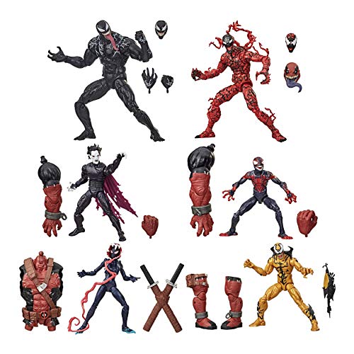 Hasbro Marvel Legends Venom Series Wave - 6 Inch Action Figures Bundle (BAF) Venompool (6 Items)