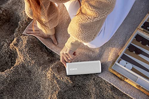 Sonos Roam SL. Experience size-defying sound at home and on the go with this lightweight, outdoor-ready portable speaker with up to 10 hours of battery life and AirPlay2 compatible. (white)