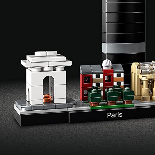 LEGO 21044 Architecture Paris Model Building Set for Adults with Eiffel Tower and The Louvre Model, Skyline Collection, Office Home Décor, Collectible Gift Idea for Women, Men, Her or Him