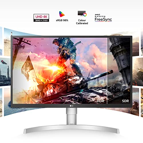 LG Electronics UHD 4K Gaming Monitor 27UL550P, 27 inch, 4K, 60Hz, 5 ms, IPS Display, HDR 10, AMD FreeSync, Energy Saving, HDMI, Displayport, Anti Glare