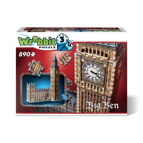 Wrebbit3D | Big Ben (890pc) | 3D Puzzle | Ages 12+