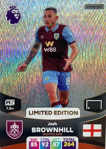 Panini Premier League 2023 2024 Josh Brownhill Limited Edition Trading Card