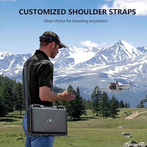 STARTRC Mini 4 Pro Waterproof Hard Case - Secure Carrying Bag for DJI Mini 4 Pro Fly More Combo Drone Accessories - Sturdy and Water-Resistant Storage for DJI RC 2/RC-N2