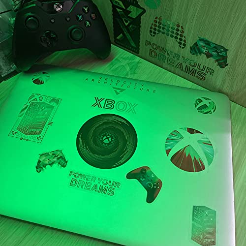Xbox Tech Stickers | Xbox Stickers for Laptops, Phones, Tablets, Bikes, Water Bottles etc | X Box Accessories | Cool Xbox Gear | Stationery Supplies