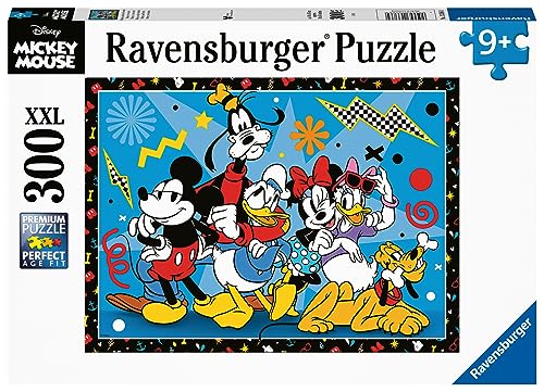 Ravensburger 13386 Disney Mickey Mouse Jigsaw Puzzle for Kids Age 9 Years Up-300 Pieces XXL, Black