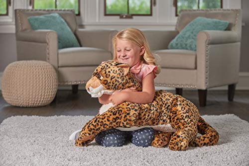 Wild Republic Jumbo African Leopard Giant Plush Soft Toy, Gifts for Kids, 76 cm